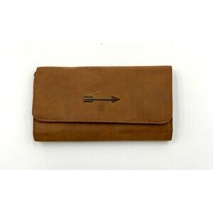 Bohemian Women’s Brown with bronze arrow 6 card slots wallet 7x4
